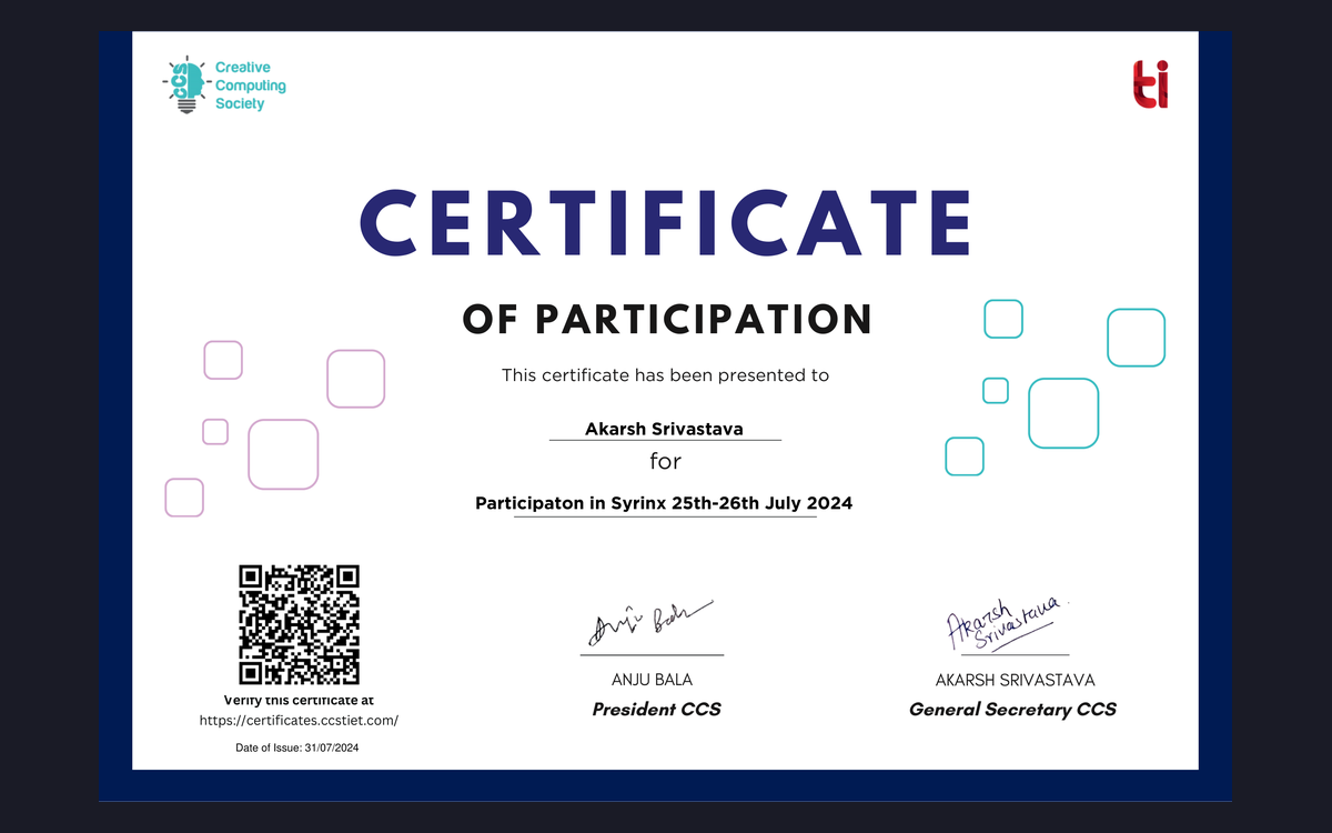 Certificate Generator