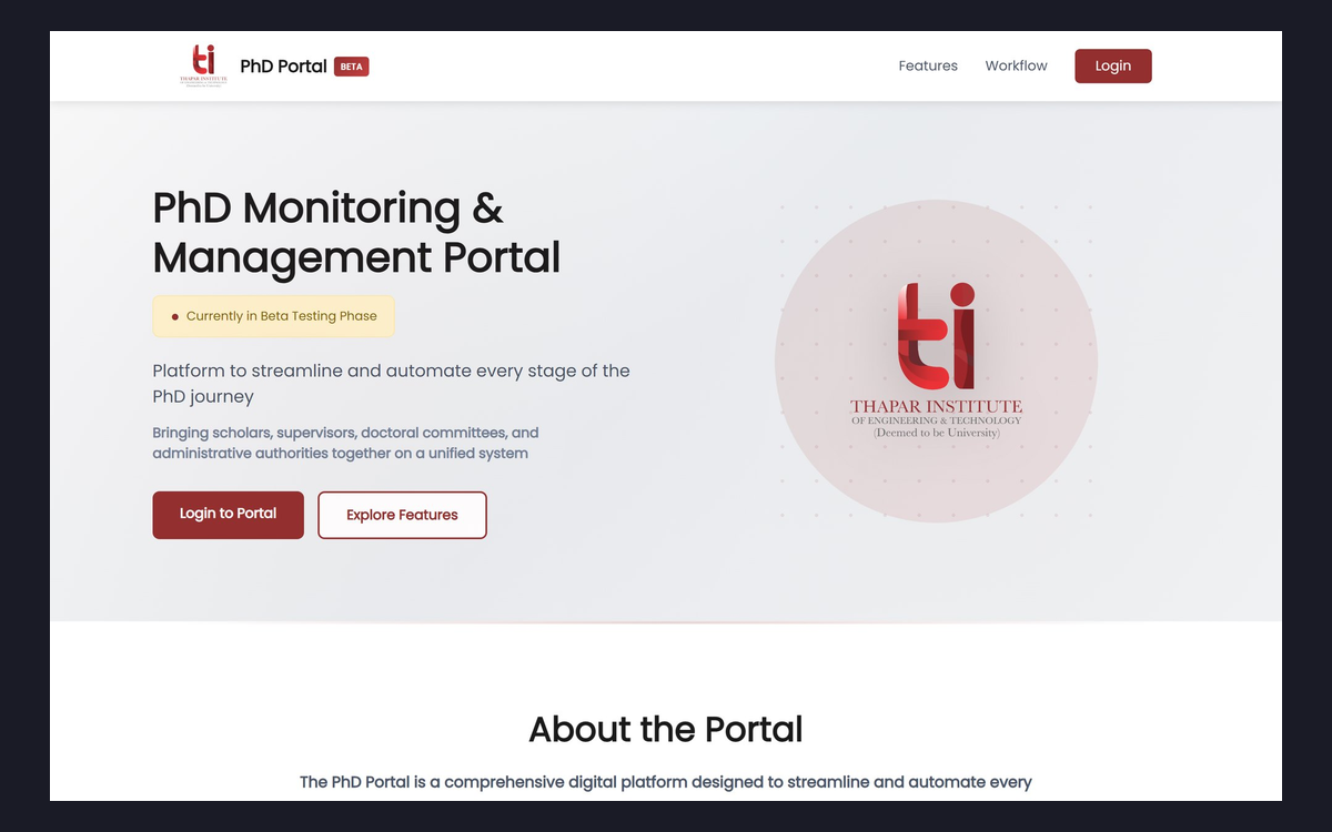Ph.D. Monitoring System
