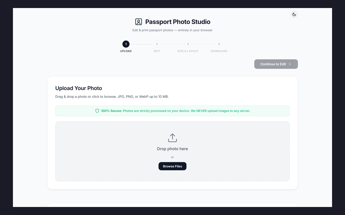 PhotoMaker — Passport Photos